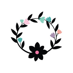 wreath with flowers