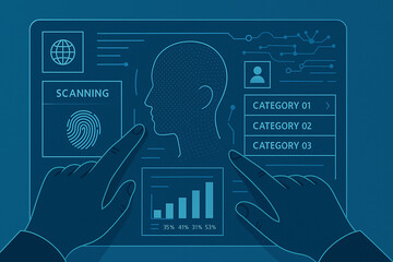 business man working on computer