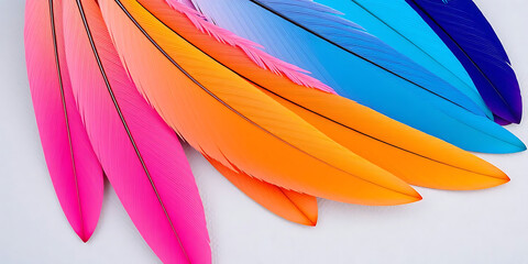 Close-Up of Vibrant Rainbow Parrot Feathers