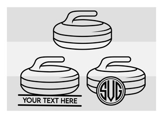Curling Rocks SVG Silhouette Bundle, Curling Rocks Silhouette, Sports Svg, Curling Svg, Winter Sports Svg, Curling Png, Curling Svg Images, Cut Files