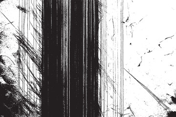 Vertical Scratches and Grunge Texture in Black and White

