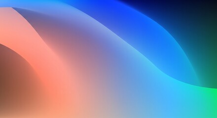 Soft Peach to Blue Gradient Blur Background
