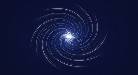 Futuristic Silver Blue Tech Swirl