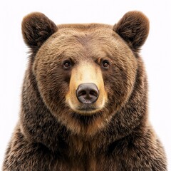 Powerful Portrait of Grizzly Bear in North American Habitat. Majestic Wildlife and Nature Photography