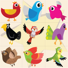 Birds of a Feather a Colorful Collection