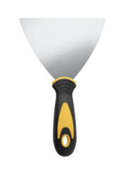 Front view of stainless steel rigid scraper trowel