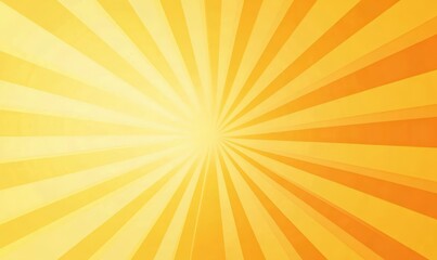 Vibrant sunburst background. Yellow, orange rays. Perfect for summer, holiday designs, websites, and more.