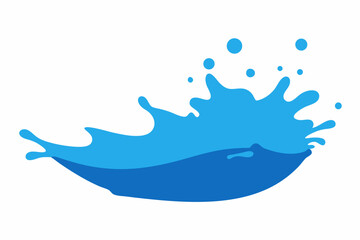 milk splash isolated on white