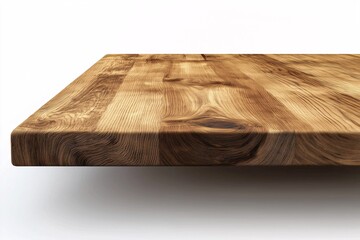 Natural Oak Wood Table. Premium Solid Surface with Unique Grain Pattern for Modern Kitchen Decor and Rustic Elegance