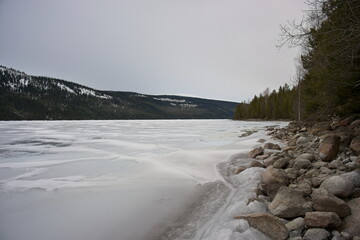 river in the mountains