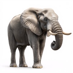 Endangered Elephant Portrait. Explore Wildlife in Nature's Zoo - A Safari Tour for Animal Lovers