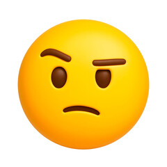 suspicious emoji png skeptic face illustration emoji pack social media emoji icons 