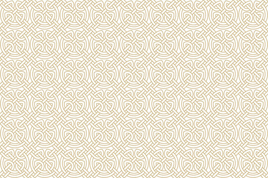 Seamless texture celtic style. Original ethnic ornament.