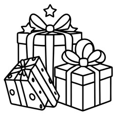 Festive Gift Boxes – Vector on White