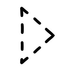 arrow dashed right black element	
