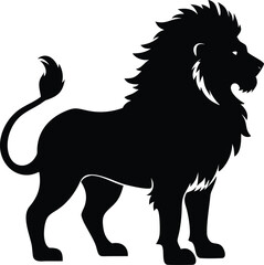 Majestic Asiatic Lion with Thick Mane A Powerful Symbol of Strength and Royalty