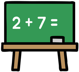 back to school chalkboard