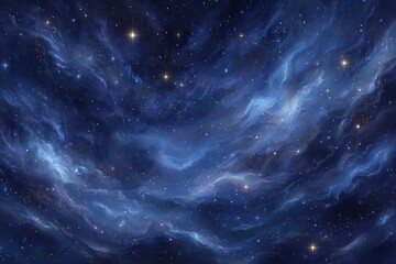 Naklejka premium The universe is filled with stars, nebula, and galaxy in the night sky