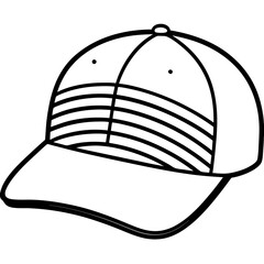 Sunset Gradient Mesh Cap – Vector on White