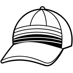 Sunset Gradient Mesh Cap – Vector on White