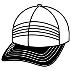 Sunset Gradient Mesh Cap – Vector on White