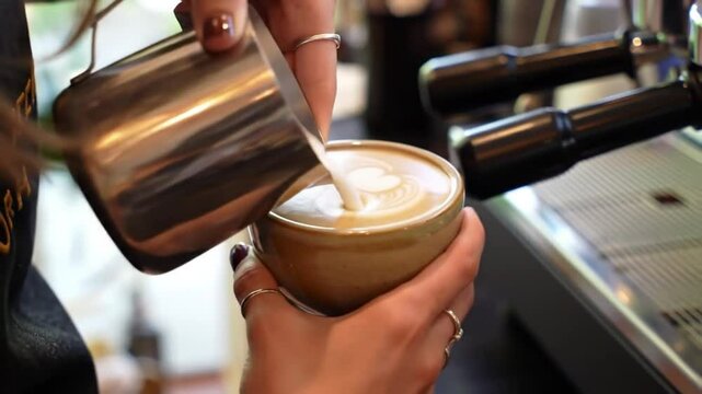 Latte art tutorial: learn how to make perfect coffee art at home with this easy step by step guide