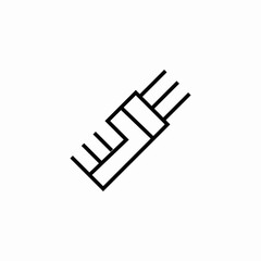 electric cable connector icon sign vector