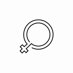 female gender symbol icon sign vector
