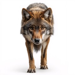Obraz premium Grey Wolf. The Fierce Predator of North America's Wild Ecosystem