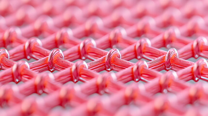 Abstract Pink Geometric Grid Pattern