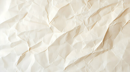 Obraz premium Crumpled White Paper Texture Background