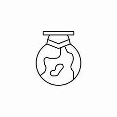global education icon sign vector