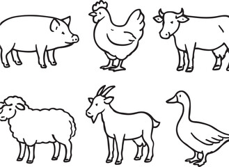 Farm Animals Illustration