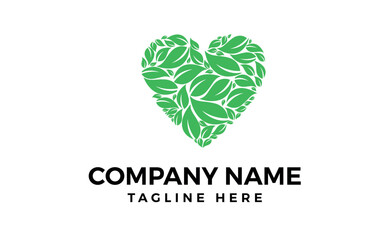 Love natural abstract logo design.