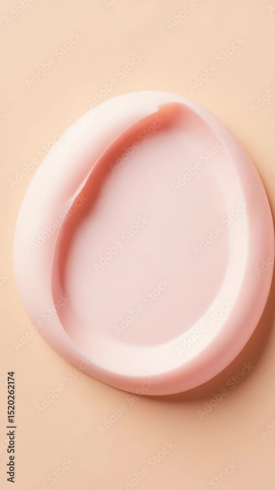 Poster a close-up shot of a pink object on a table, great for use in still life photography or design proje