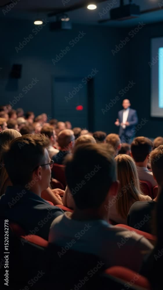 Poster group of individuals gathered to watch something on the computer screen