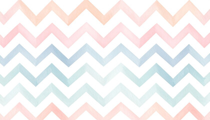Pastel Watercolor Chevron Pattern Background