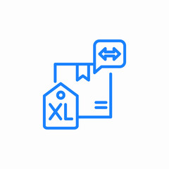 extra large package icon sign vector