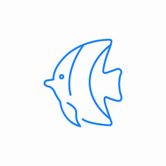 fish swimming icon sign vector