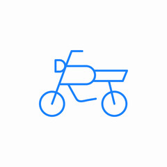 motorcycle icon two wheels icon sign vector