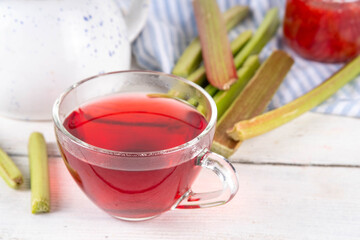 Organic natural rhubarb tea