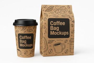 black and white coffee cup