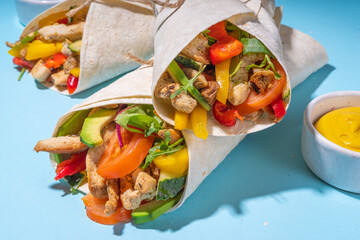Wrapped sandwich burrito or shawarma