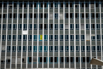 Gare Montparnasse building from Jardin Atlantique, Paris, France