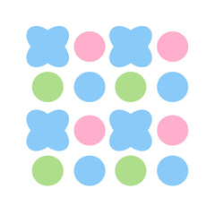 Set of colorful stickers