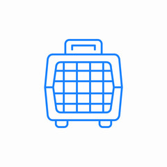 pet carrier icon sign vector