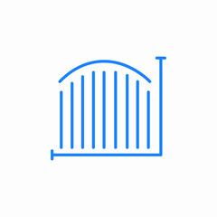 vertical bar graph icon sign vector