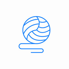 volleyball ball icon sign vector