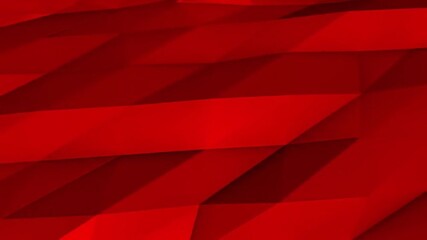 A low poly geometric background with a red color scheme and subtle shadows creating depth effect
