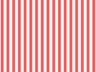 Obraz premium Bright red color and white color background with lines. traditional vertical striped background texture. 